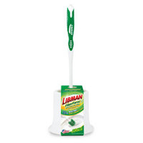 Libman Commercial 34 Toilet Bowl Brush with Caddy, 14-Inch Green