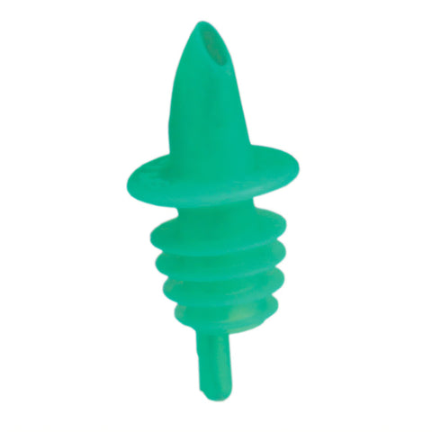 Spill-Stop 350-04 Green Plastic Free-Flow Liquor Pourer