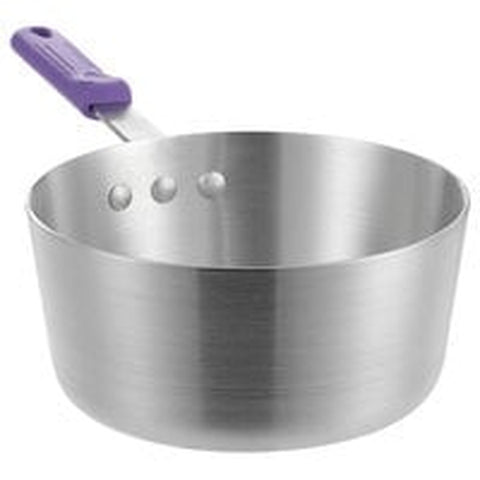 Town Equipment 35402 - 2 Qt. Tapered Aluminum Sauce Pan / Dipper