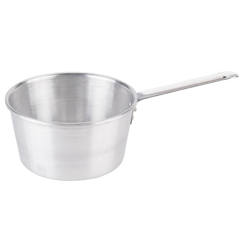 Town Equipment 35402 - 2 Qt. Tapered Aluminum Sauce Pan / Dipper