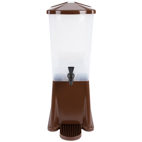 TableCraft 354DP Slimline 3-Gallon Brown Beverage Dispenser