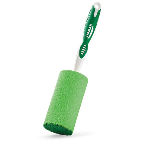 Libman Commercial 0035012 Cylindrical Glass and Dish Sponge with Ergonomic Handle