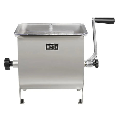 Weston 36-1901-W Stainless Steel Manual Meat Mixer, 20 lb Capacity