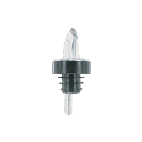 Spill-Stop 361-00 Clear Plastic Pourer with Black Collar