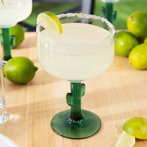 Libbey Glass 3620JS 16 oz. Cactus Margarita Glass with Juniper Stem