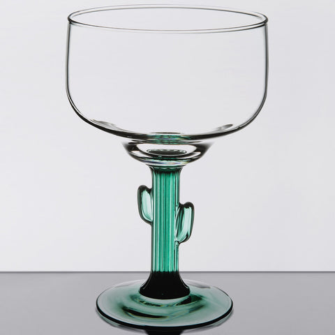 Libbey Glass 3620JS 16 oz. Cactus Margarita Glass with Juniper Stem