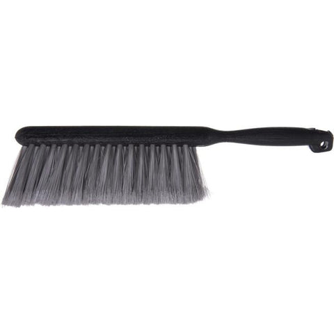 CFS Brands 3621123 Flo-Pac Counter/Bench Brush, Flagged Polypropylene Bristles, Gray