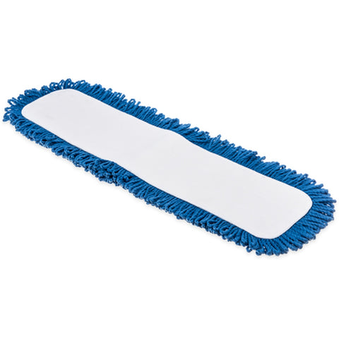 Carlisle Flo-Pac 363312414 - 24-Inch Microfiber Dry Mop Pad, Blue