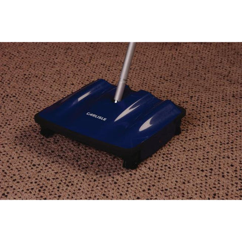 CFS Brands 3639914 Duo-Sweeper Multi-Surface Floor Sweeper, 9-1/2 in, Blue