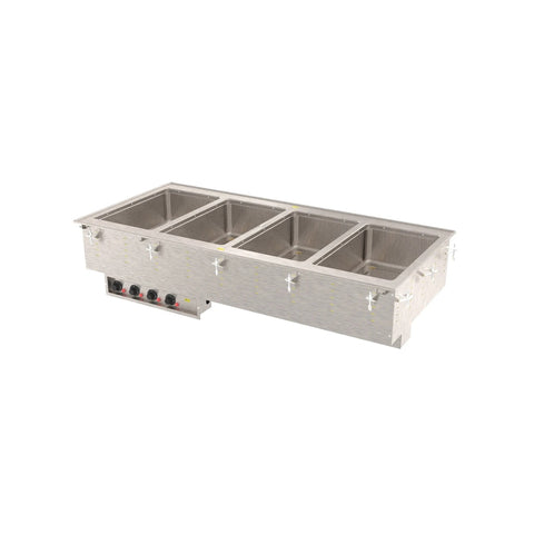 Vollrath 3640660 Four-Well Modular Drop-In Hot Food Well, 120V/2500W, Auto-Fill, Manifold Drain