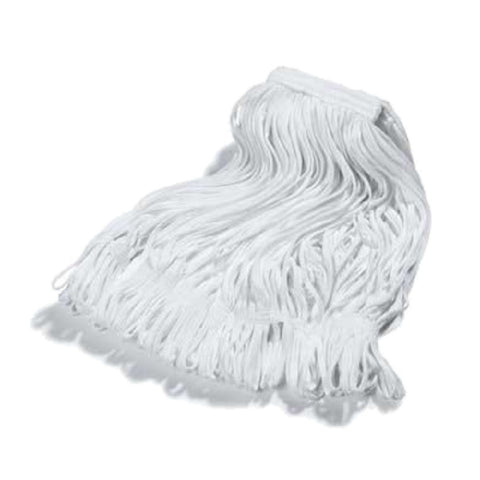 CFS Brands 36932000 Rough Surface Mop Head, Medium Narrow Band, White