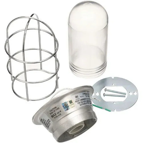AllPoints 381320 Vaporproof Lighting Fixture with Wire Guard