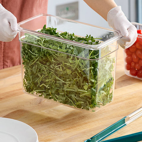 Cambro 38CW135 Camwear 1/3 Size Clear Polycarbonate Food Pan, 8" Deep