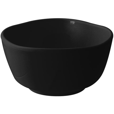 Thunder Group 39050BK Classic Black 16 oz. Round Melamine Bowl