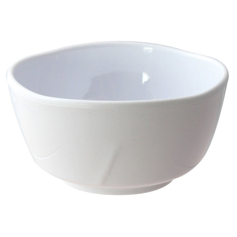 Thunder Group 39050WT Classic White 16 oz. Round Melamine Bowl