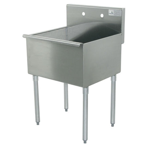 Advance Tabco 4-41-36 One-Compartment Square Corner Scullery Sink, 36"