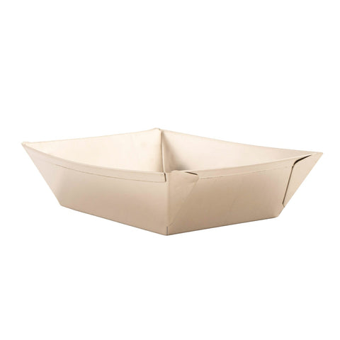 GET Enterprises 4-80868 Rectangular Boat Tray, 6" x 4.5" x 1.25\" Stainless Steel