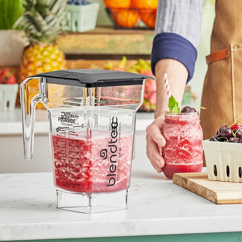 Blendtec 40-609-62 FourSide 75 oz Clear Blender Jar with Hard Lid