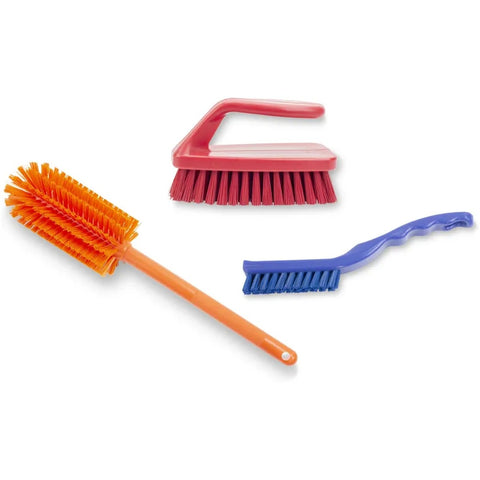 CFS Brands 40024EC05 Sparta Bake Pan Lip Brush, 6-Inch Red Polyester Bristle Brush