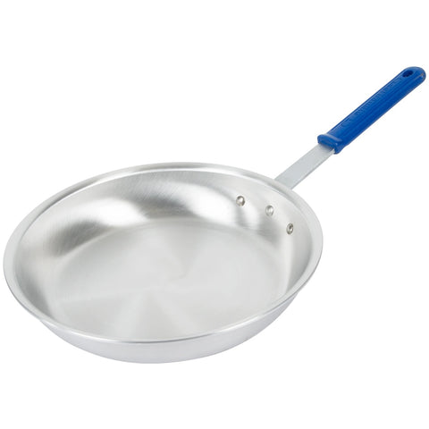 Vollrath 4012 Wear-Ever 12-Inch Aluminum Fry Pan with Natural Finish and Cool Handle Rubber Grip Sleeve