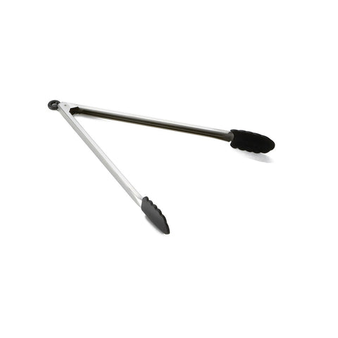Tablecraft Products 4016BK 16 in Silicone-Tip Locking Tongs, Black