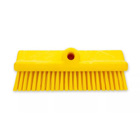 CFS Brands 40423EC04 Sparta Color Coded Bi-Level Floor Scrub Brush 10 Inch Yellow
