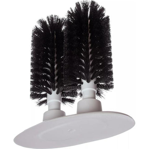 CFS Brands Sparta Twin Glass Washer 4046003 - Dual-Head Polyester Bristle Brush, 8"