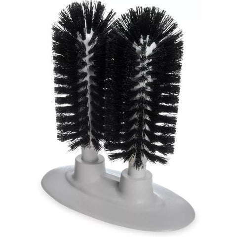 CFS Brands Sparta Twin Glass Washer 4046003 - Dual-Head Polyester Bristle Brush, 8"