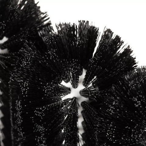 Sparta Triple Glass Washer 4046103 - 8" Triple Head Bar Glass Cleaning Brush, Black