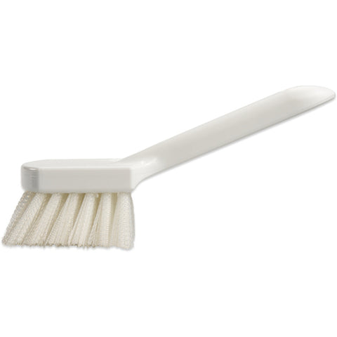 CFS Brands 4054500 Sparta Bent Handle Utility Scrub Brush, Stiff Polyester Bristles, 8 x 3 in, White