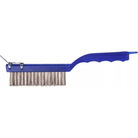 CFS Brands 4067200 Sparta Scratch Brush, Stainless Steel Bristles, Blue