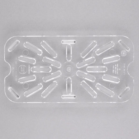 Cambro 40CWD135 Camwear 1/4 Size Clear Polycarbonate Drain Shelf