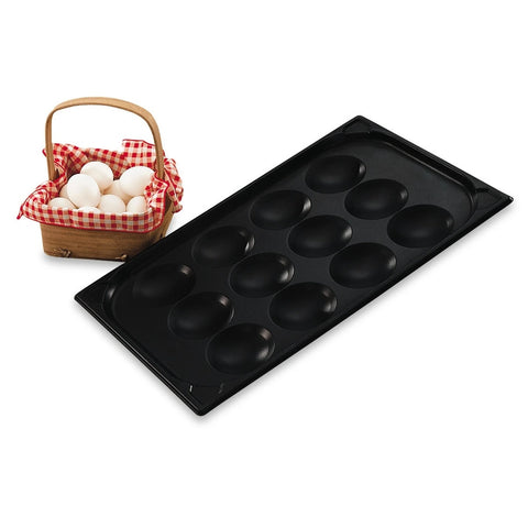 Vollrath 42100 12-Cup SteelCoat x3 Non-Stick Stainless Steel Egg Poacher Pan