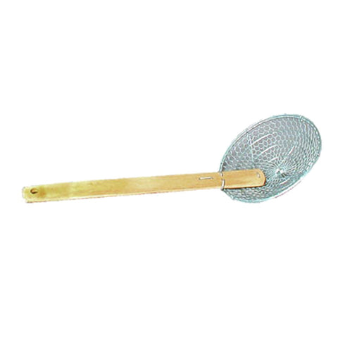 Town 42506 6" Stainless Steel Fine Mesh Skimmer with Bamboo Handle