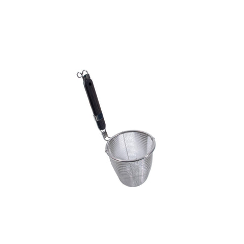 Town 42616 5-1/2" Wood Handled Stainless Steel Noodle Skimmer