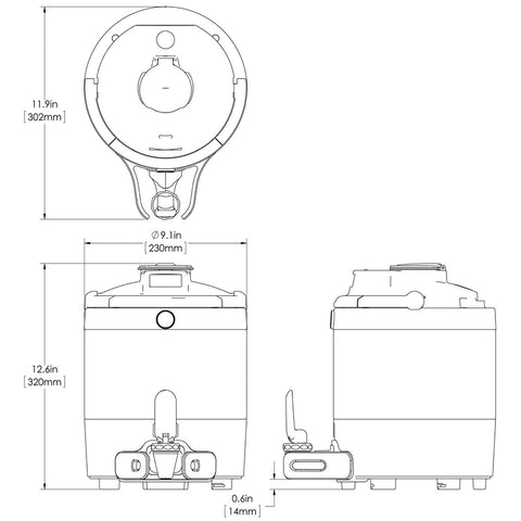 BUNN 42700.0250 ThermoFresh GEN3 1-Gallon Vacuum Insulated Coffee Server with Digital Sight Gauge