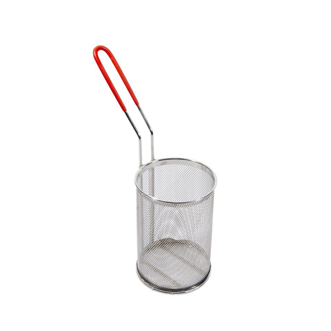 Town 42925 5" x 7" Stainless Steel Pasta/Blanching Basket with Coated Handle