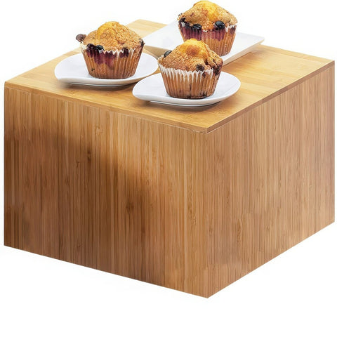 Cal-Mil 432-9-60 Bamboo Square Cube Riser 12" x 12" x 9"