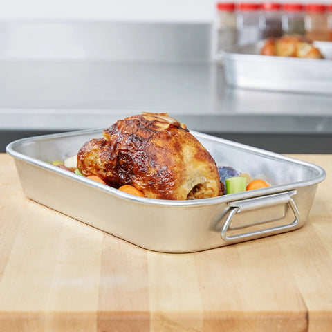 Vollrath 4412 Wear-Ever 4.5 Qt Aluminum Bake and Roast Pan