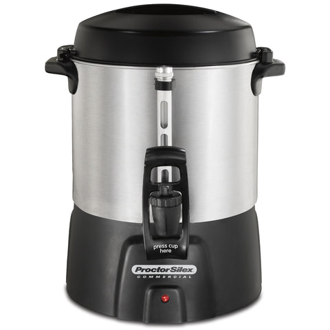 Hamilton Beach Commercial 45040R 40-Cup Brushed Aluminum Coffee Urn