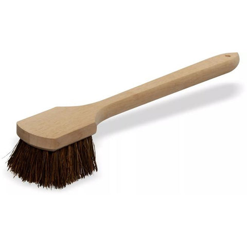 CFS Brands 4549300 Utility Scrub Brush with Stiff Palmyra Bristles, 20 x 5 in, Black