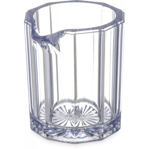 Carlisle FoodService Products 456007 Syrup Pitcher/Creamer, 2 oz, Clear SAN