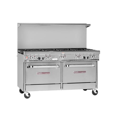 Southbend 4601DD-4GL 60.75 in Gas Range with 48 in Left Griddle, 2 Open Burners, and 2 Standard Ovens