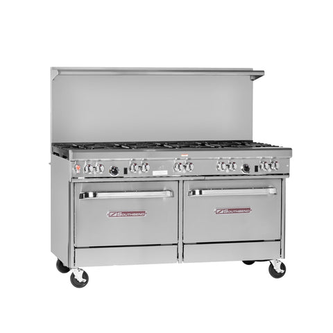 Southbend 4601DD-4GL 60.75 in Gas Range with 48 in Left Griddle, 2 Open Burners, and 2 Standard Ovens