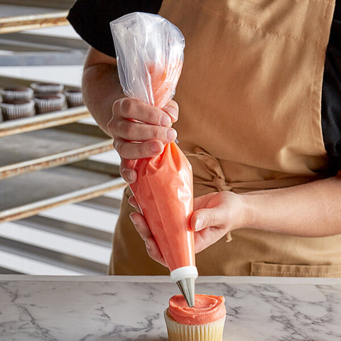 Ateco 4622 22" Non-Slip Clear Disposable Pastry Bags, 100/Roll