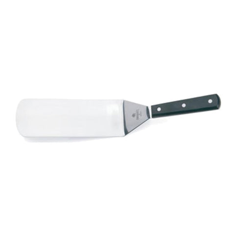 Mundial 4685BW Solid Stainless Steel Turner with Black Wood Handle
