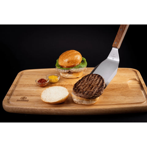 Mundial 4687M Steak and Hamburger Turner Spatula with Wood Handle