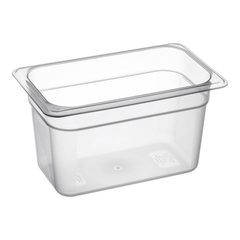 Cambro 46PP190 1/4 Size Translucent Polypropylene Food Pan, 6-Inch Deep