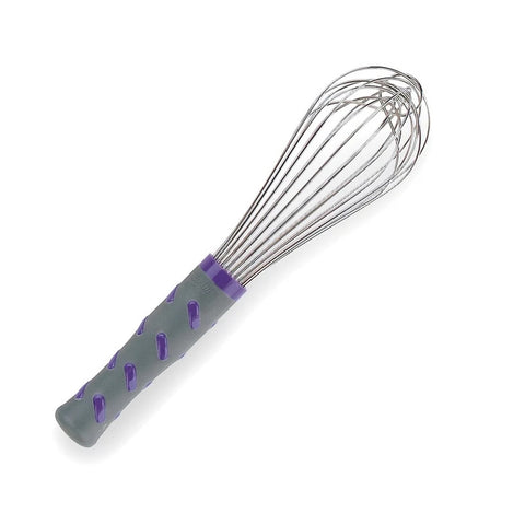 Vollrath 47002 - 10" Piano Whip with Purple Nylon Handle, Stainless Steel