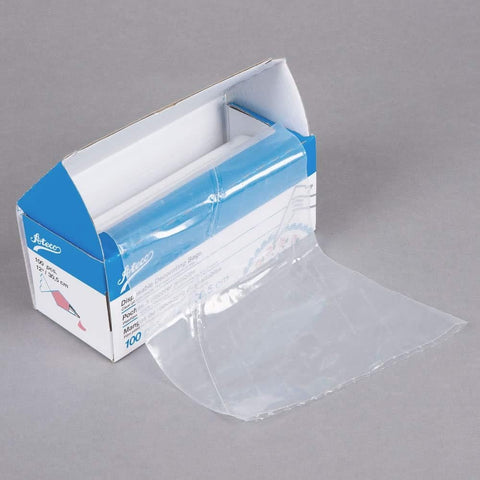 Ateco 4712 12" Clear Disposable Pastry Bags - Roll of 100